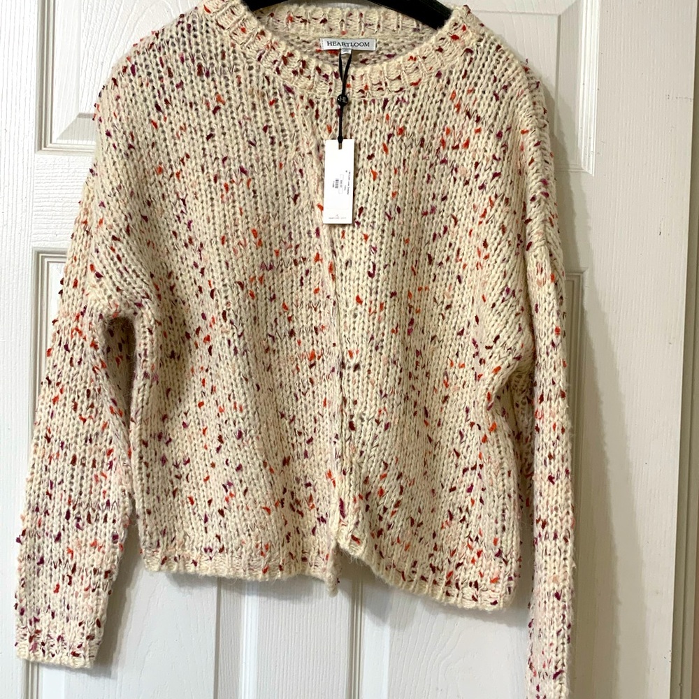 Heartloom Knit Loom Confetti Sweater Long Sleeve Crew Neck Medium